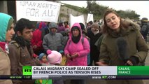 Riot police block Calais jungle refugee camp, use teargas