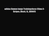 adidas Damen lange Trainingshose Clima 3-Stripes Black XL D89415