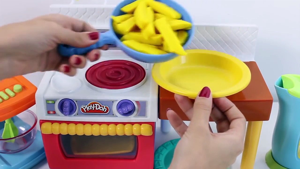 Play Doh Repas Makin Cuisine Set de la Pâte à modeler Mini Chef de Cuisine Cocinita de Juguete Jouet Vidéos