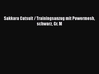 Sakkara Catsuit / Trainingsanzug mit Powermesh schwarz Gr. M