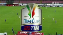 Giandomenico Mesto Τακλιν στον  Stramaccioni Coppa Italia Napoli - Udinese