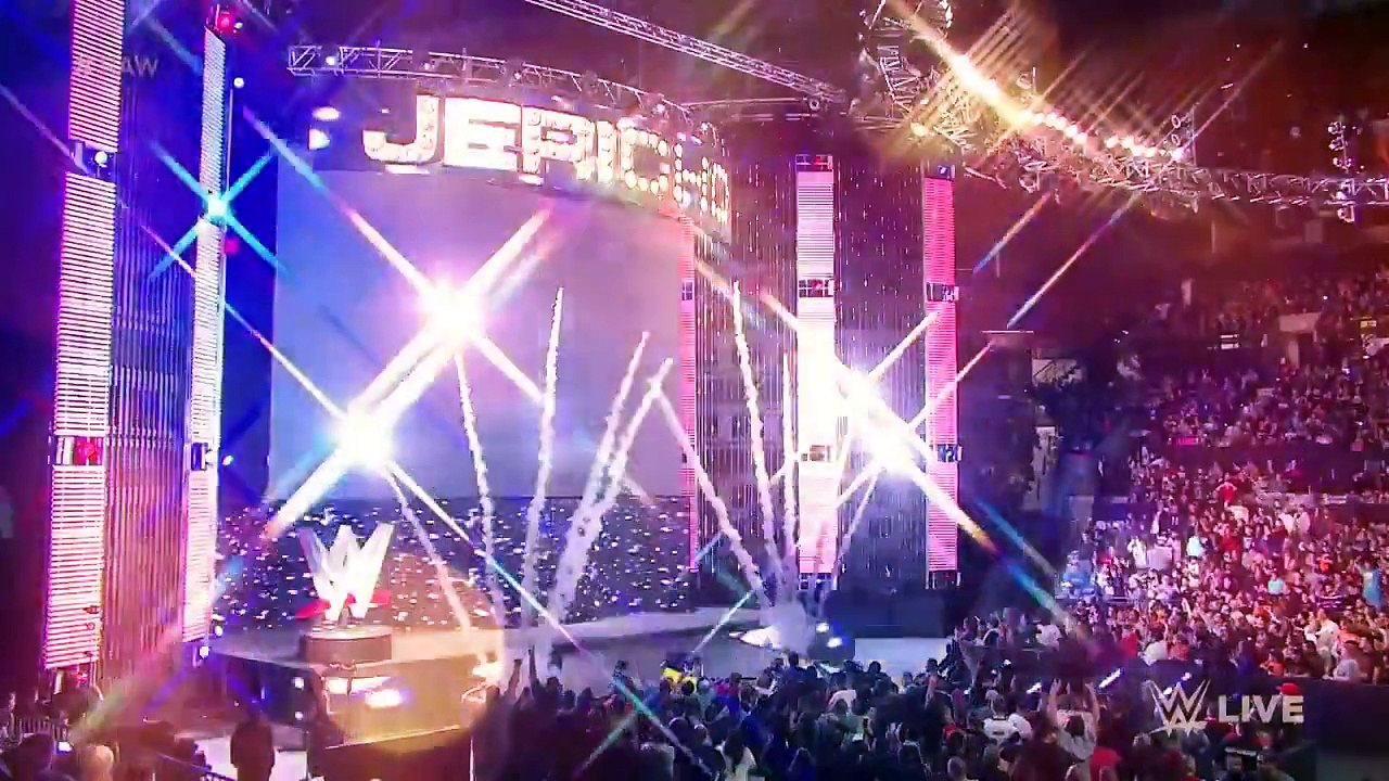 Chris Jericho interrupts The New Day Raw, January 4, 2016