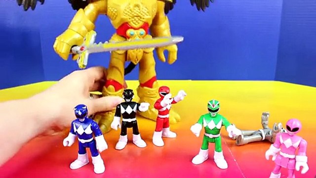Mighty Morphin Power Rangers Legacy White Tigerzord Saves Imaginext Power Rangers From Rita Repulsa