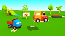 Kids 3D Construction Cartoons for Children: Leos PICK UP Truck! Inspired by TuTiTu carto