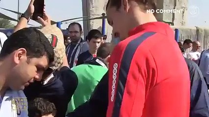 Zlatan Ibrahimovic Autograph in Cap fan who took a selfie