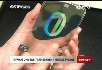 Taiwan unveils transparent mobile phone