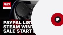 PayPal Lists Steam Winter Sale Start Date - IGN News
