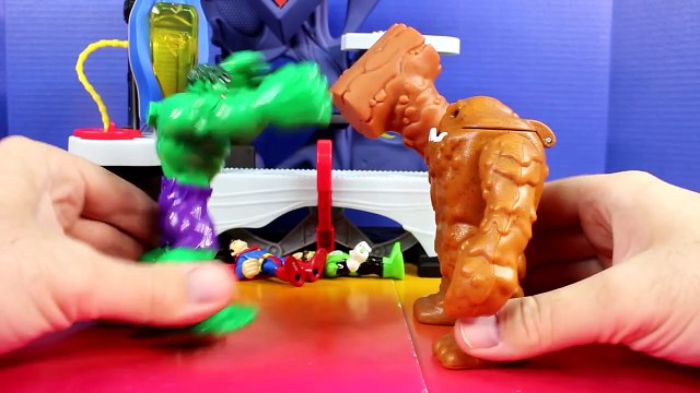 Imaginext Clay Face Brothers Attack Incredible Hulk Smash Brothers Superman And Green Lantern