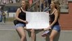 Kissing Prank Twins Edition Hot Blonde Girls Giving FREE Kisses