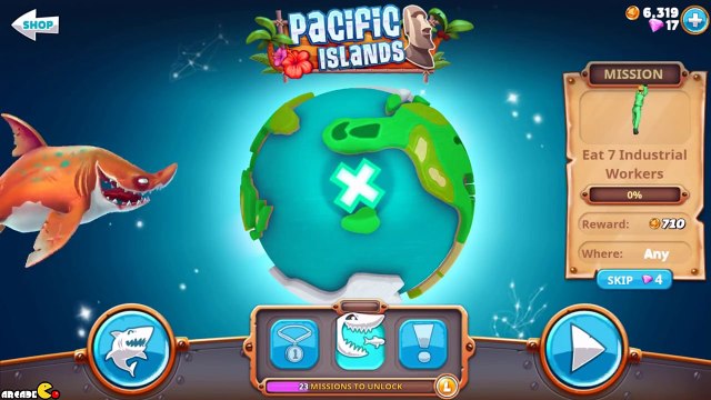 Hungry Shark World - New Shark Unlocked Sand Shark And Porbeagle Shark!