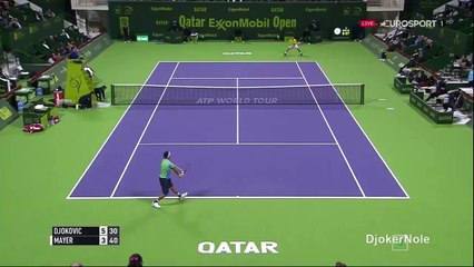 Novak Djokovic UNREAL RETURN - Doha 2016 (HD)