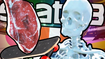 DanTDM Skate 3 MEAT SKATING & CRAZY CUSTOM PARKS!! TheDiamondMinecart TDM