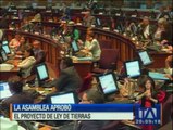 Con 98 votos la Asamblea aprueba Ley de Tierras