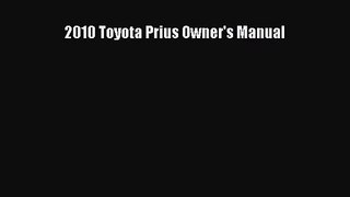 PDF Download 2010 Toyota Prius Owner's Manual Download Full Ebook