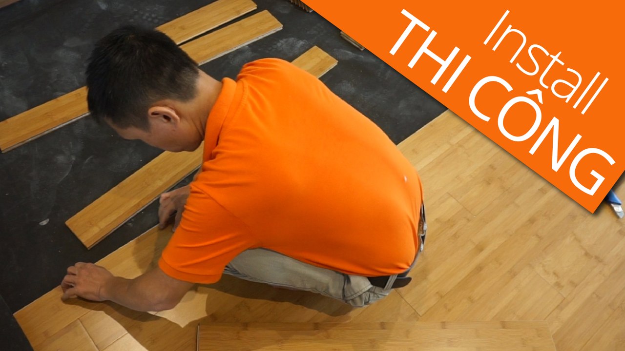 Thi công Sàn tre Ali tại Biệt thự Xuân Phương