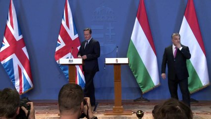 British PM Cameron woos Budapest in EU reform battle
