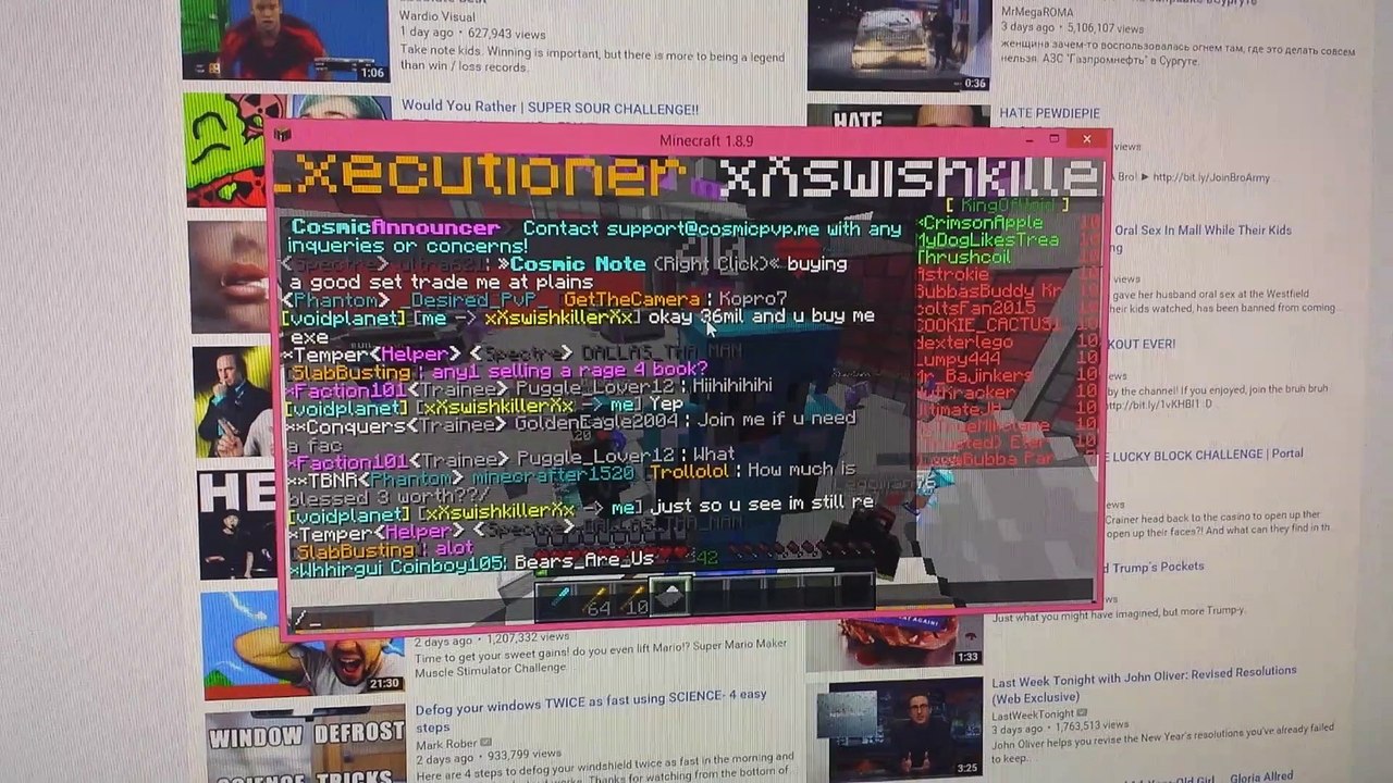 xXswishkillerXx Scamming Thrushcoil