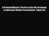 A Profound Mystery: The Use of the Old Testament in Ephesians (Novum Testamentum  Suppl. 85)