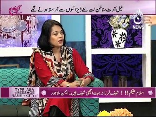 AAJ SUBH WITH NUSRAT HARIS EP# 609 07 JANUARY 2016