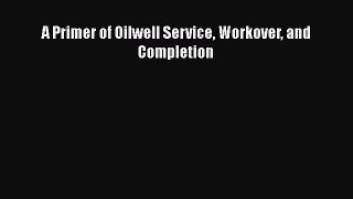 PDF Download A Primer of Oilwell Service Workover and Completion PDF Online