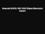PDF Download Kawasaki Klr650: 1987-2003 (Clymer Motorcycle Repair) Read Full Ebook