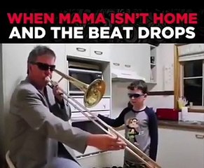 When Mama Isn't Home and You Want to Drop the Beat