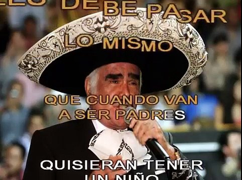 MI NIÑA BONITA - VICENTE FERNANDEZ - KARAOKE - PISTA Y LETRA