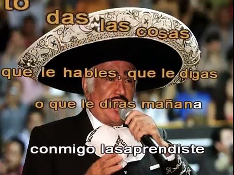 LOS TIROS DE MI CANANA - VICENTE FERNANDEZ - KARAOKE - PISTA Y LETRA