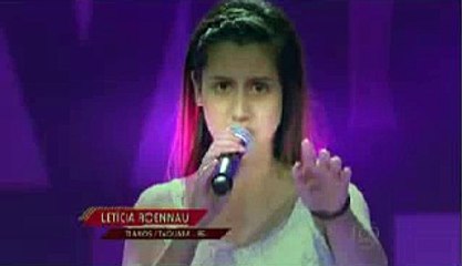 The Voice Kids Brasil 2016 Letícia Roennau canta (Sorri, Sou Rei) 03/01/2016
