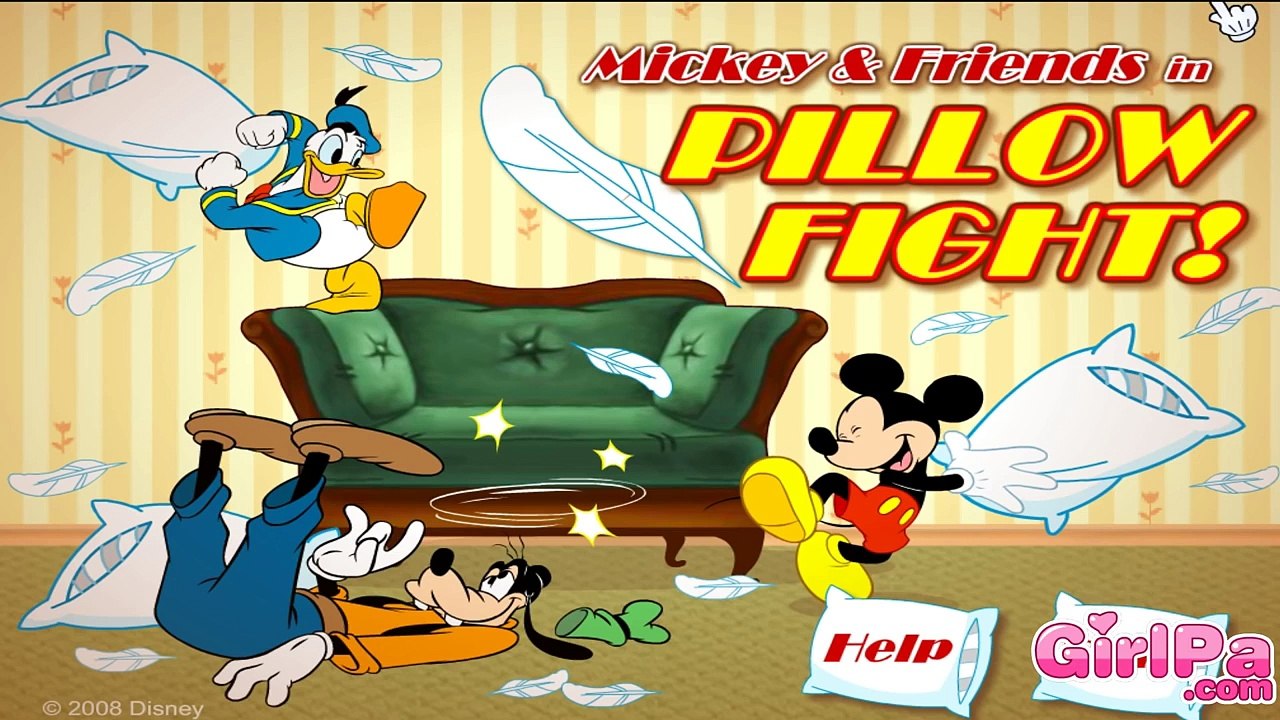 Mickey Mouse And Friends In Pillow Fight Games for Kids
