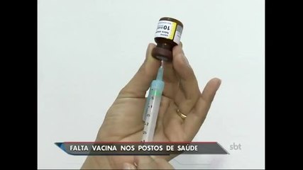 Postos de saúde sofrem com falta de vacinas