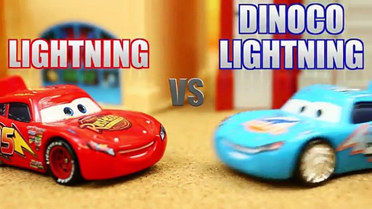 Disney Cars Lightning McQueen vs Dinoco Lightning Playing the Fast as Lightning Game iPad App