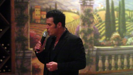 Franz Goovaerts sings 'Can't Help Falling In Love' Tuscany Nov 2015