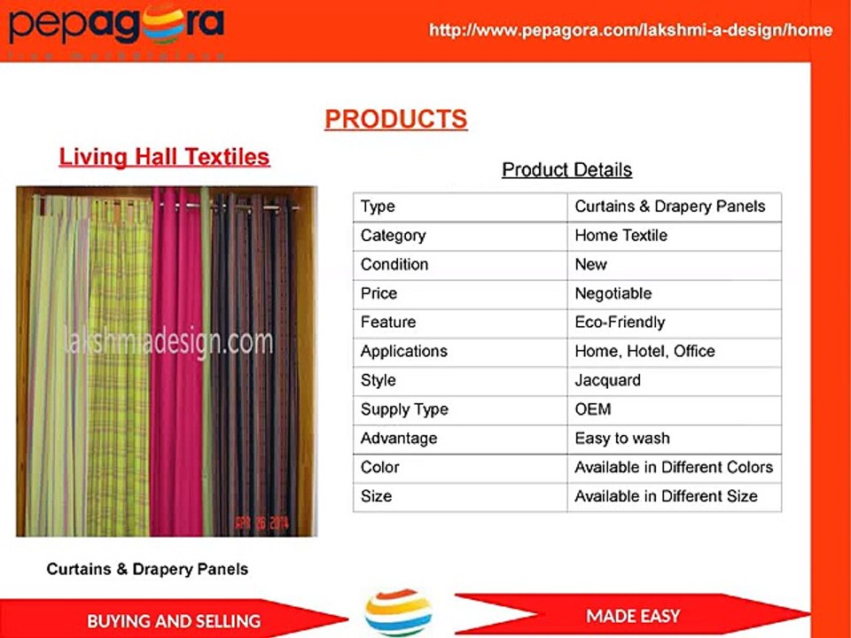Lakshmi A Design - Bed Linen, Living Hall Textiles, Manufacturer and  Exporter-www.pepagora.com