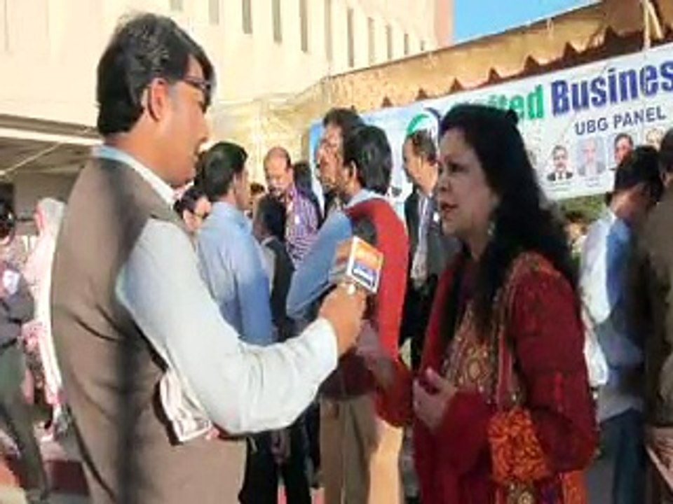 Madam Suraiya Waqar (CEO Suraiya's Collection) commented on FPCCI elections held in Karachi 2016.
