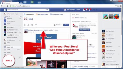 Lets create the biggest dance wave ever !! #shoutout4dance