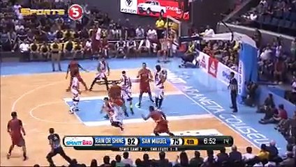 RAIN OR SHINE VS SAN MIGUEL - Q4   Philippine Cup 2015-2016 - Semis Game 2