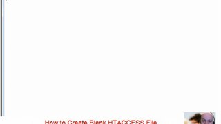 ➲ Create HTACCESS File from Scratch