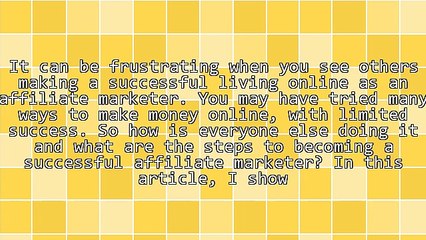 The 7 Steps To Success With Affiliate Marketing