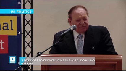 Adelson 'offered Obama $1b for Iron Dome'