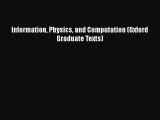 PDF Download Information Physics and Computation (Oxford Graduate Texts) Download Full Ebook