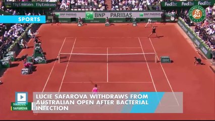 Lucie Safarova withdraws from Australian Open after bacterial infection