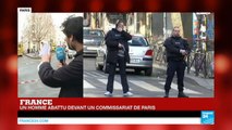 L'homme abattu devant un commissariat de Paris portait une ceinture d'explosif factice