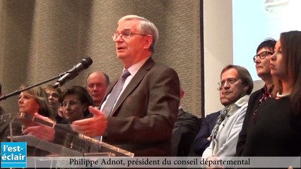 Philippe Adnot parle de l'avenir de la gendarmerie qui quitte le quai Dampierre