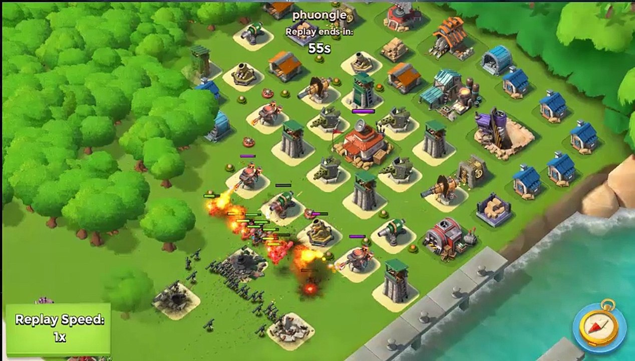 Boom Beach Funny Moment - Fight Until the Last Troop and WIN