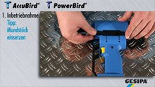 GESIPA Bird: Inbetriebnahme und Wartung (Deutsch)