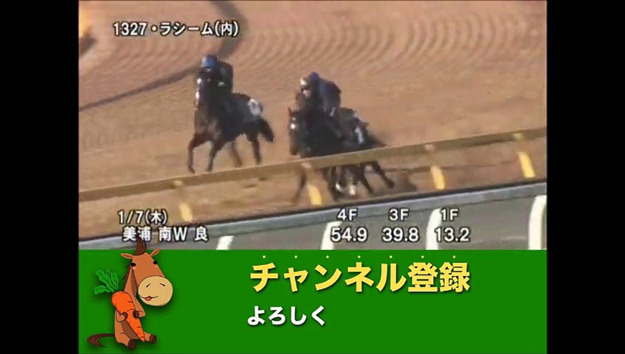 第32回フェアリーステークス(GIII) ラシーム調教動画　「競馬レース結果ハイライト」