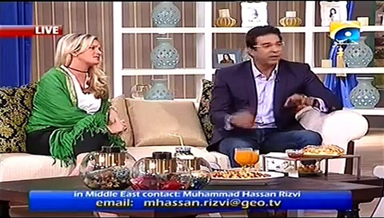 Nadia Khan Show - 8th January 2016 Part 3 - Wasim Akram and Shaniera Akram Special