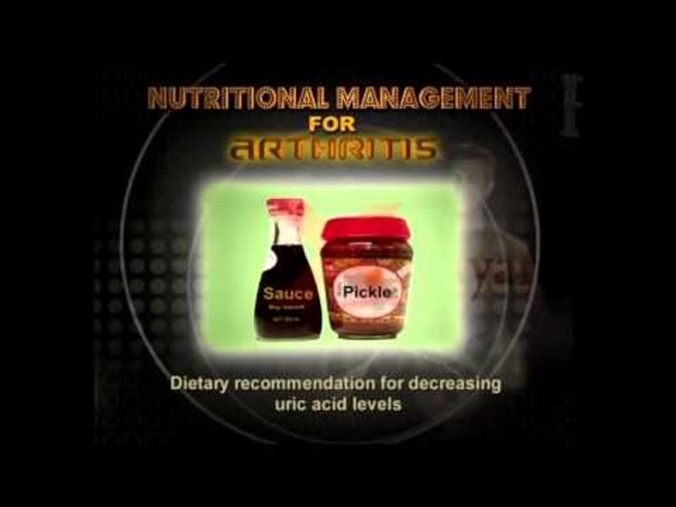 Nutritional Management for Arthritis in English - Diet Tips,  Nutrition Supplements