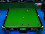 Ronnie O'Sullivan  -  Ronnie O'Sullivan incredible side shots - World Snooker Championship .